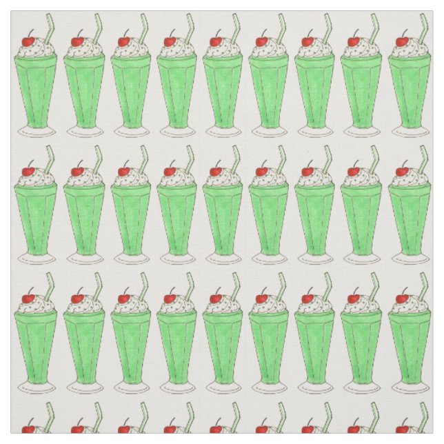Saint patrick's day Mint Grönt Milkskakskakskaknin Tyg (Provkarta)