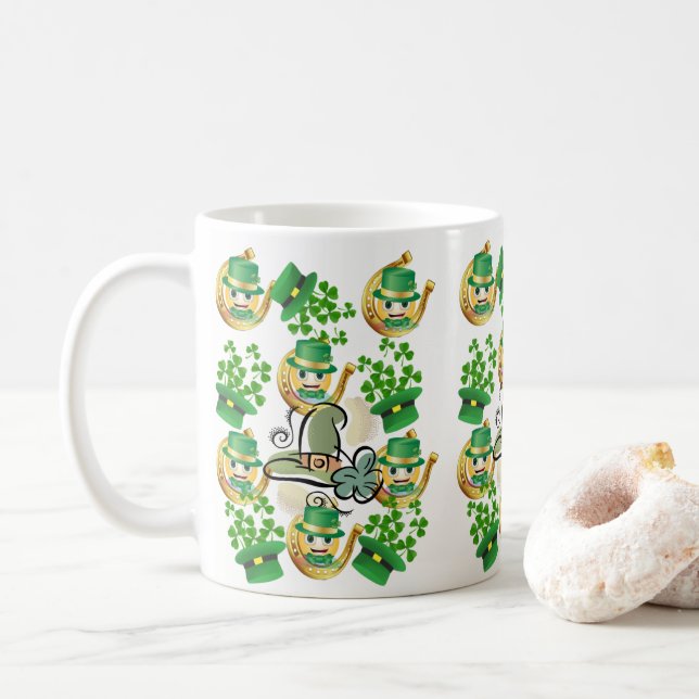 Saint patrick's day Mugg Horseshoe (Med munk)