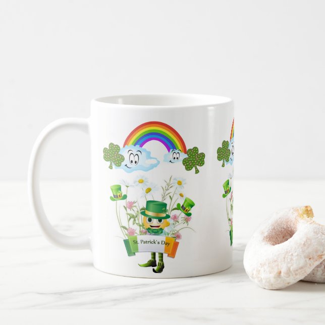 Saint patrick's day Mugg Leprechaun (Med munk)