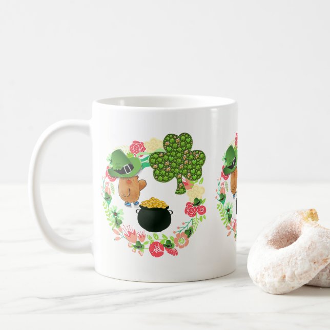 Saint patrick's day Mugg Nalle (Med munk)