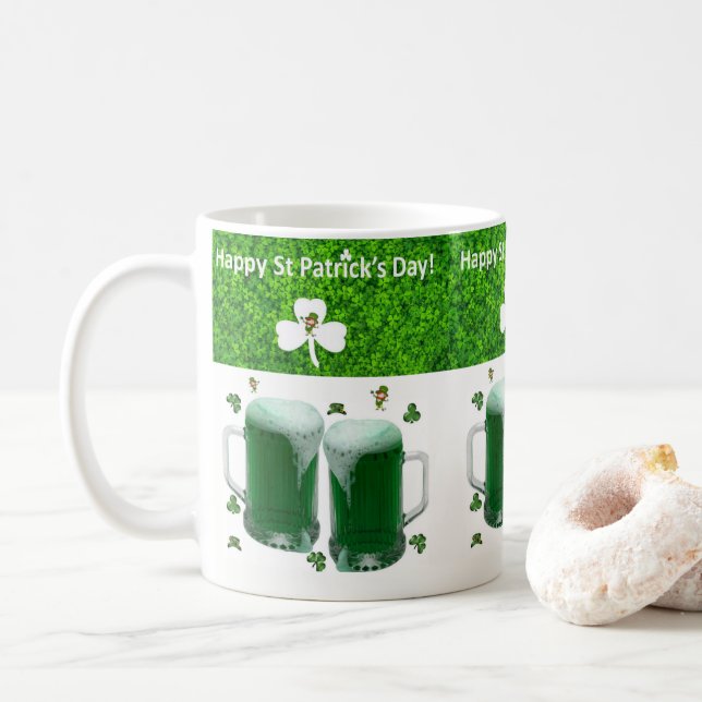 Saint Patrick's Day Mugg Öl (Med munk)