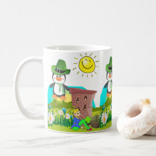 Saint Patrick's Day Mugg Pingvin