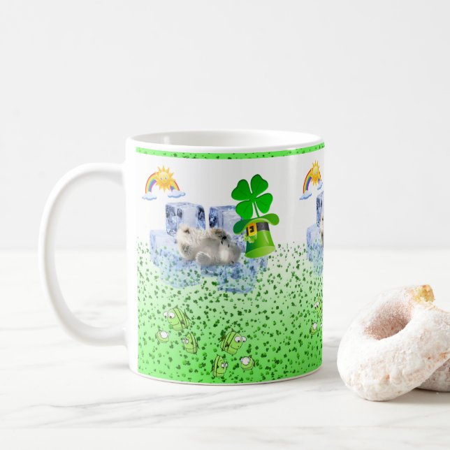 Saint patrick's day Mugg Polar Bear (Med munk)