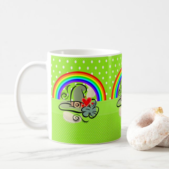 Saint patrick's day Mugg Rainbow (Med munk)