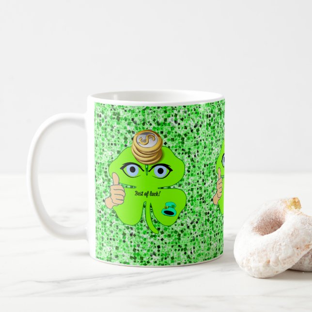 Saint patrick's day Mugg Shamrock (Med munk)
