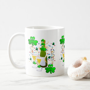 Saint patrick's day Mugg Shamrock Vin