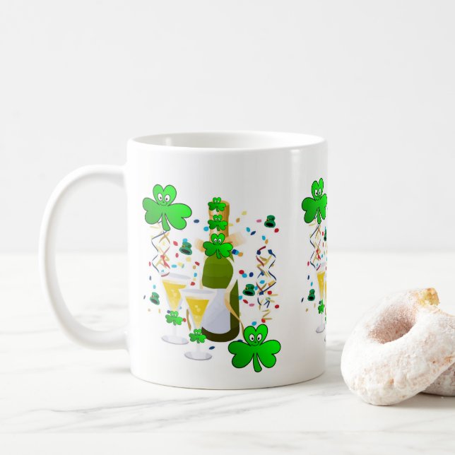 Saint patrick's day Mugg Shamrock Vin (Med munk)