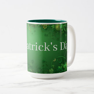 Saint Patrick's Day-mugg Två-Tonad Mugg
