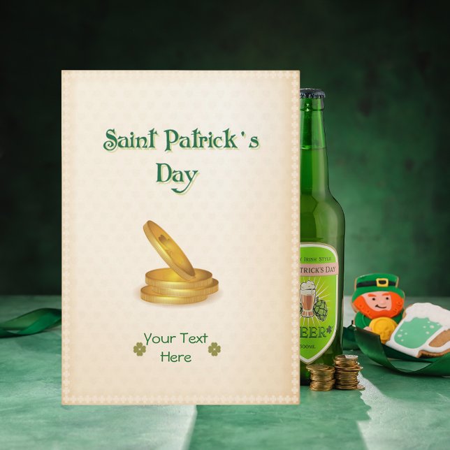 Saint Patricks Day Mynt |Anpassningsbar| Kort (Skapare uppladdad)