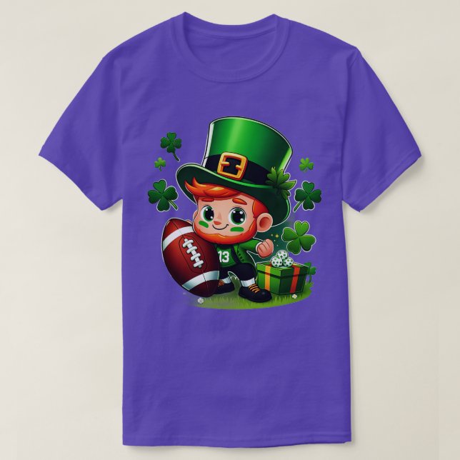 Saint Patricks Day-noveltyer för Irish manar o T Shirt (Design framsida)