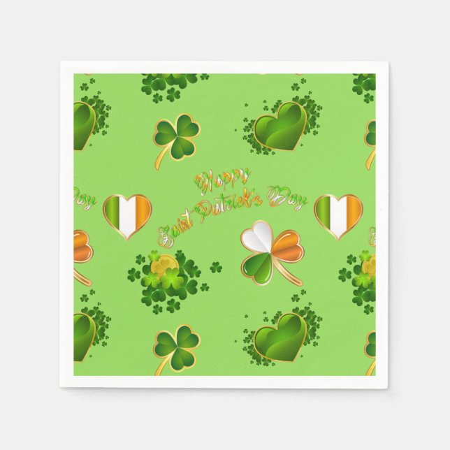 Saint patrick's day pappersservett (Framsidan)
