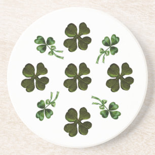 SAINT PATRICK'S DAY PARTY 2-schamprock Underlägg Sandsten