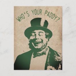 Saint Patricks Day Party Vintage Funny Vykort
