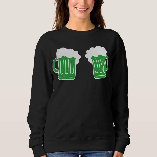 Saint Patrick's Day Rolig Grafisk Konst Öl Drickan T Shirt (Framsida)