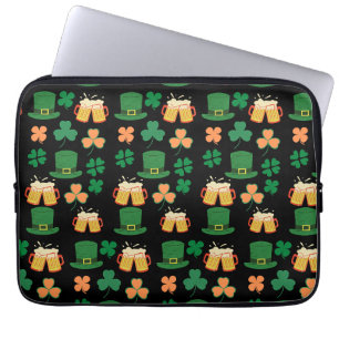 Saint patrick's day, rolig öl, charm laptop fodral