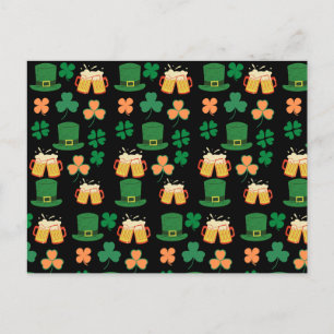 Saint patrick's day, rolig öl, charm vykort