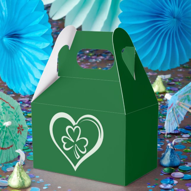 Saint Patrick's Day Roligt Shamrock Hjärtat Irländ Presentaskar (Part)