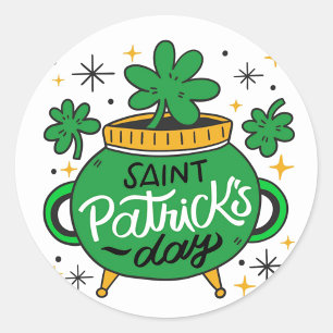 Saint patrick's day runt klistermärke