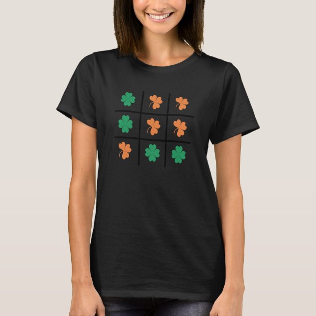 Saint patrick's day Shamrock Game Lucky Charm Padd T Shirt (Framsida)