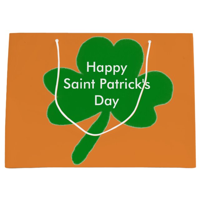 Saint patrick's day Shamrock Gift Bags (Framsidan)