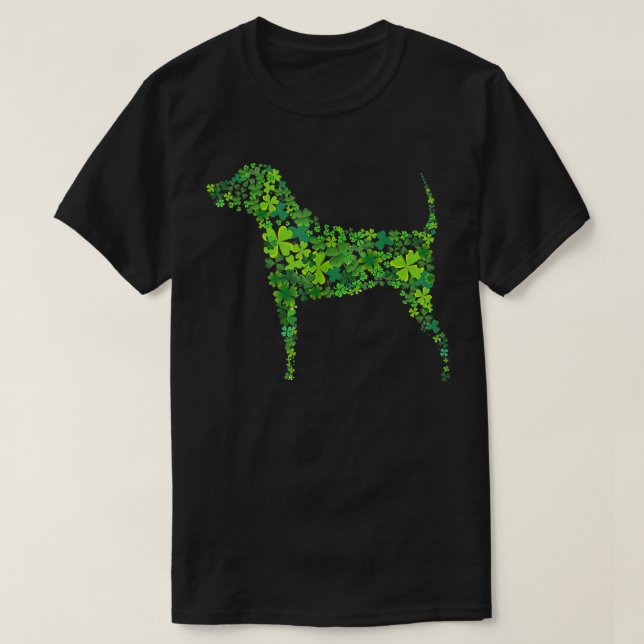Saint patrick's day shamrock hund design  t shirt (Design framsida)