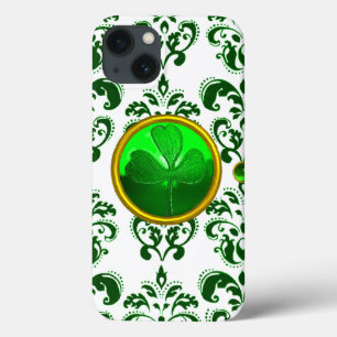 SAINT PATRICK'S DAY SHAMROCK MED GRÖNT DAMASK