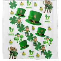 Saint patrick's day Showercurtain
