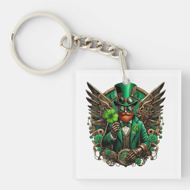 Saint patrick's day steampunk klöver (Framsidan)