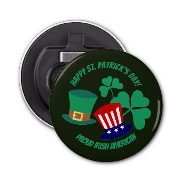 Saint patrick's day stolt Irish Magnet Flasköppnare (Framsidan)