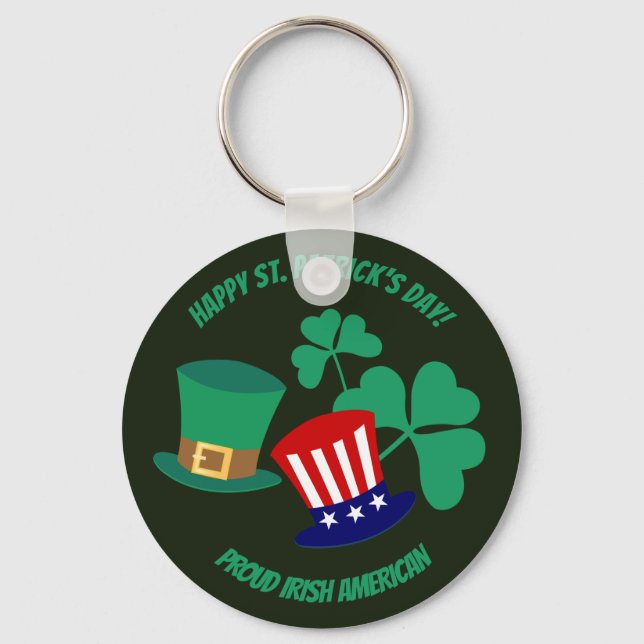 Saint patrick's day stolt irländsk nyckelring (Framsida)