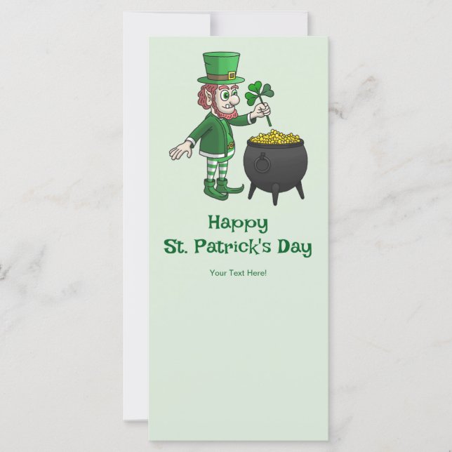 Saint Patrick's Day Tomte Kort (Framsida)