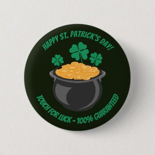 Saint patrick's day touch for lycka till Button Knapp