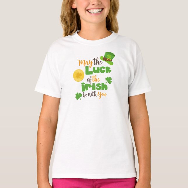 Saint patrick's day, Tur på Irland, Klöver T Shirt (Framsida)