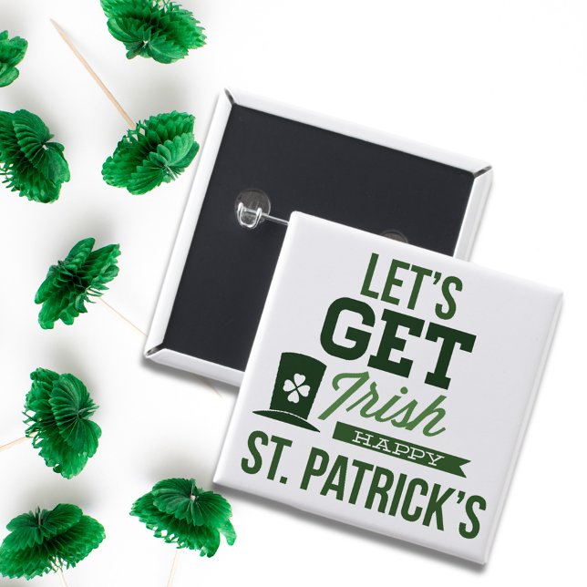 Saint Patricks Day Typography Knapp (Skapare uppladdad)