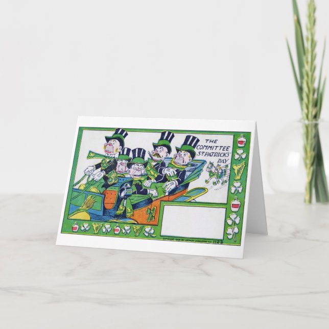 Saint patrick's day, Vintage Kort (Framsida)