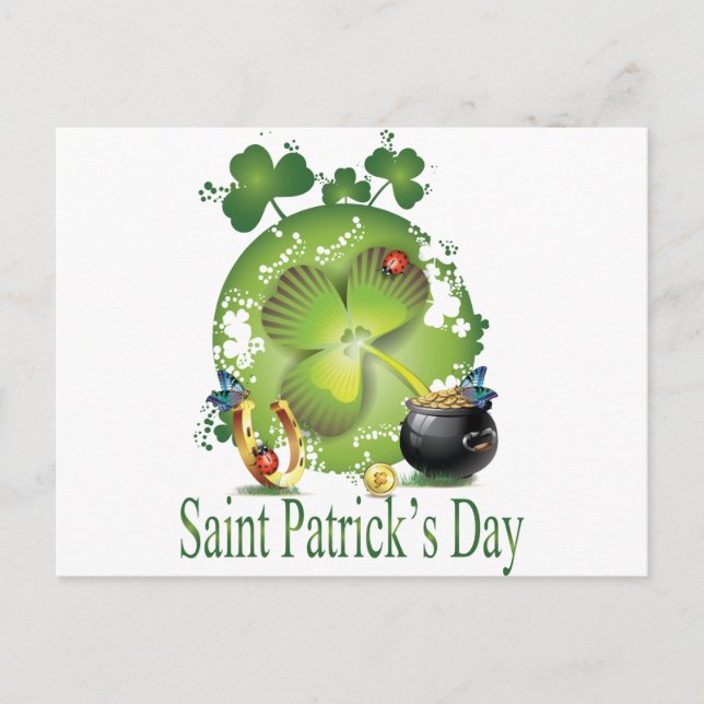 Saint patrick's day vykort (Framsida)