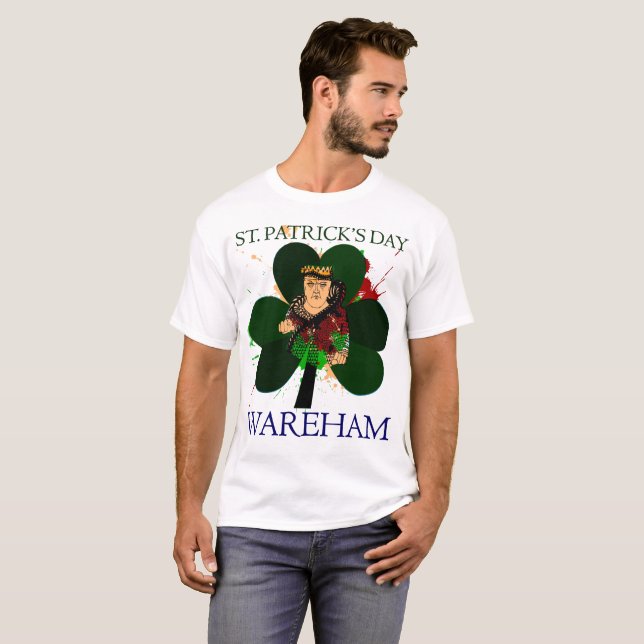 Saint patrick's day Wareham Tee (Hel framsida)