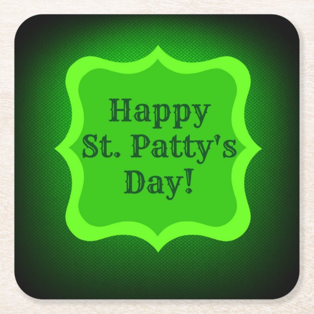Saint patrick's day Wish Underlägg Papper Kvadrat (Framsidan)
