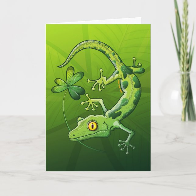 Saint patrick's dayGecko Kort (Framsida)