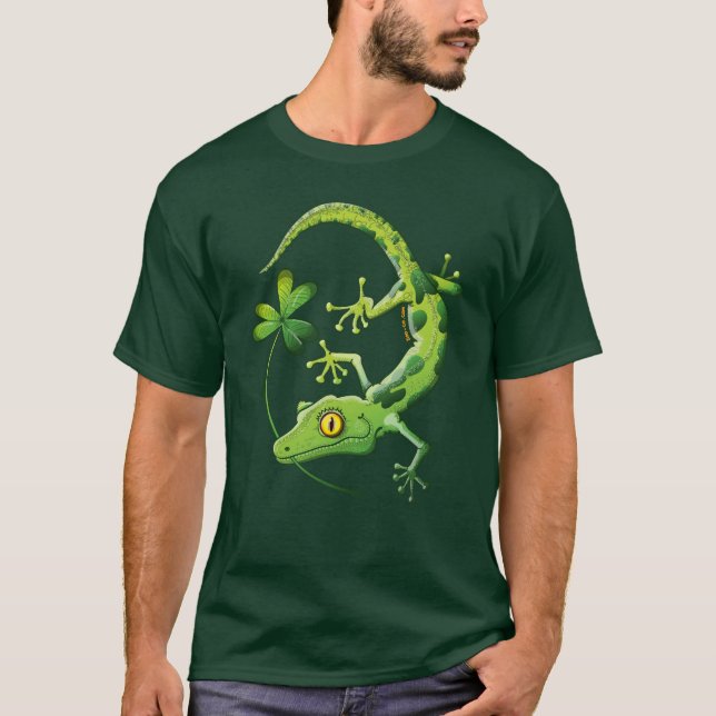 Saint patrick's dayGecko T Shirt (Framsida)