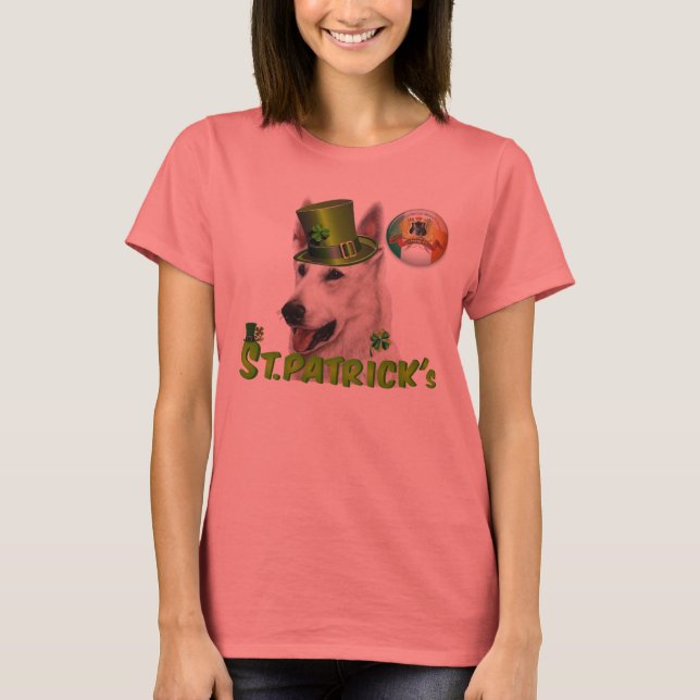 Saint Patricks Deutscher Schäferhund Besitzer Tee Shirt (Framsida)