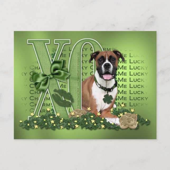 Saint Patricks - Me Lucky Charm - Boxer - Vindy Vykort (Framsida)