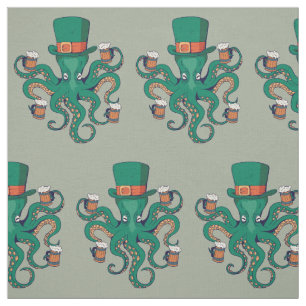 Saint Patricks Octopus Tyg
