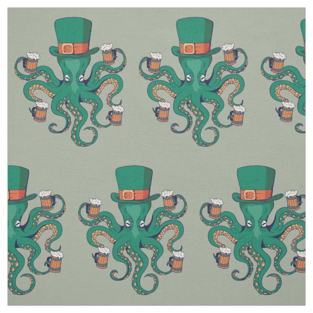Saint Patricks Octopus Tyg (Provkarta)