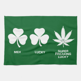 Saint Patricks roliga fest för killar Kökshandduk