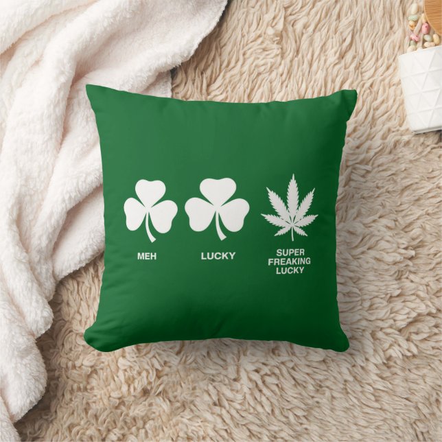 Saint Patricks roliga fest för killar  Kudde (Filt)