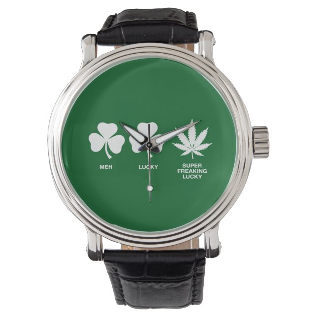 Saint Patricks Roliga Party för Killar  Armbandsur (Framsida)