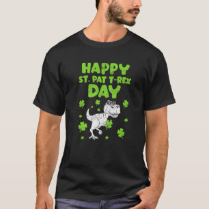 Saint Patricks Saint Pat T Rex Dinosaurs Funny St. Shirt