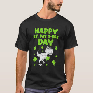 Saint Patricks Saint Pat T Rex Dinosaurs Funny St. Shirt