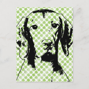 Saint Patricks - Vizsla Silhouette - Reagan Vykort